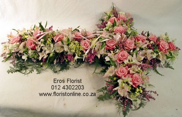 Funeral floral cross