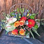 Floral baskets like this can be great decorative flowers